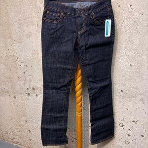 Old Navy Women's Dark Indigo Bootcut Leg Jeans The Diva Size 0 Short New